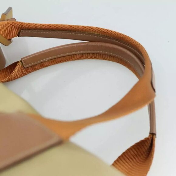 PRADA Hand Bag Nylon Beige Auth - Picture 10 of 15